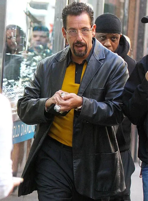 ADAM SANDLER UNCUT GEMS LEATHER BLAZER