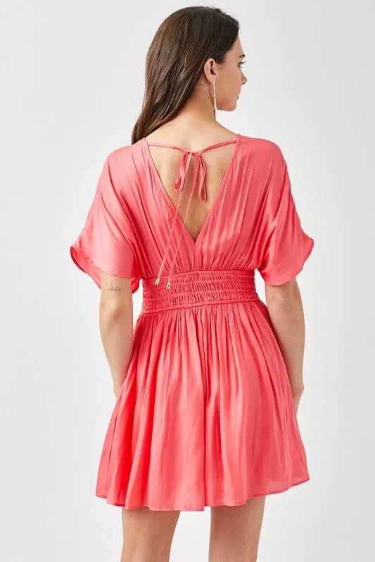 Adele Smocked Waist with Tassel Strap Dress