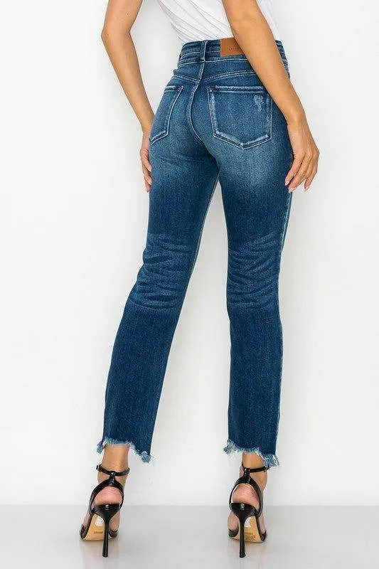 Artemis Vintage Plus Size - High Rise Double Waist Band Jeans