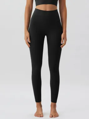 Black High Waisted Leggings 24”