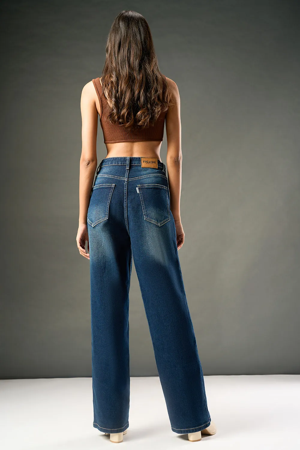 Blue Nova Straight Leg Jeans