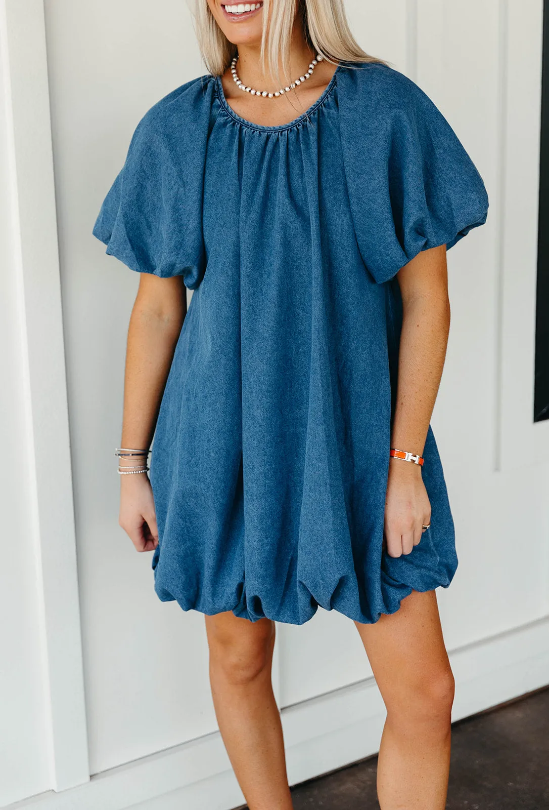 Blue Skies Mini Dress - Denim