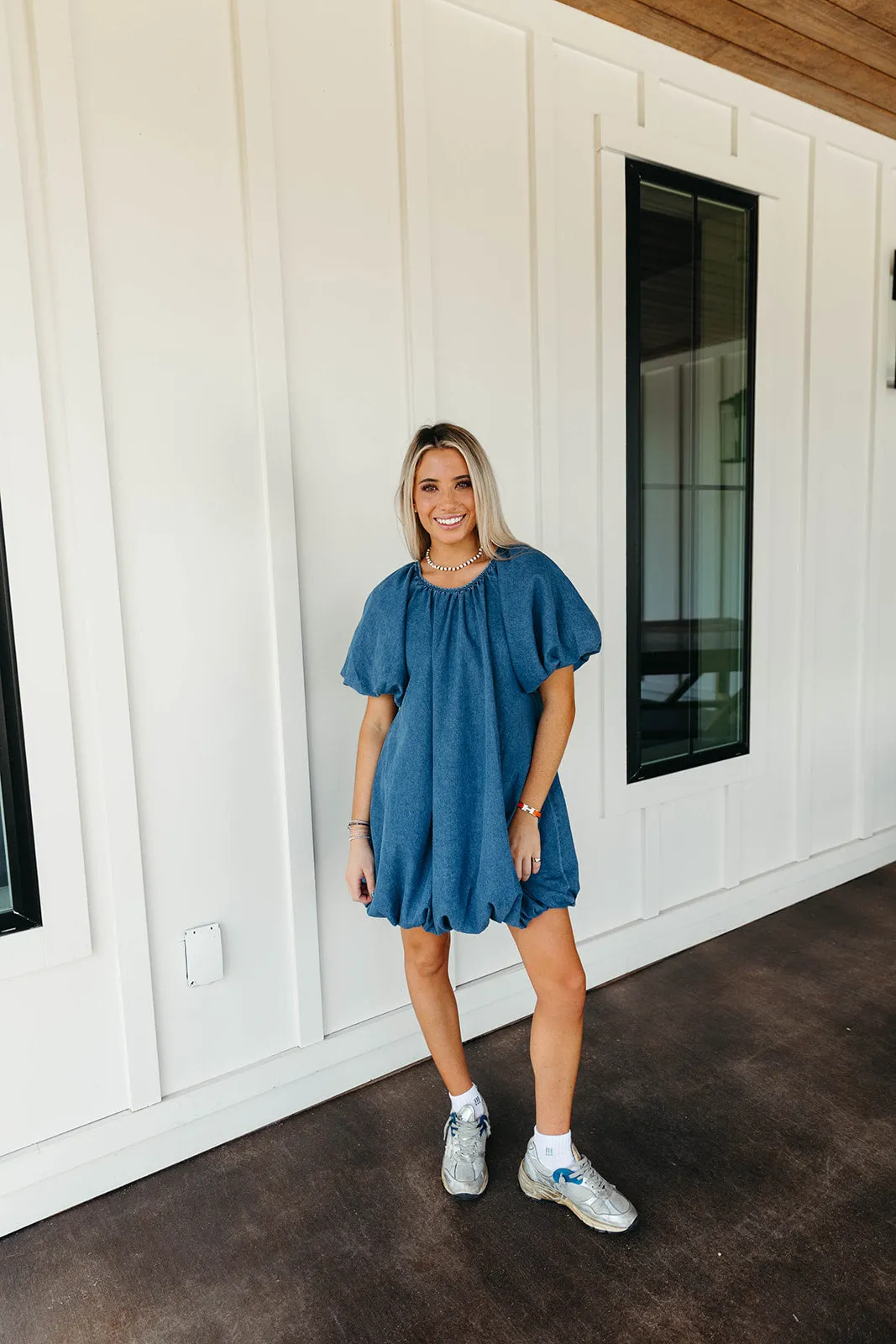 Blue Skies Mini Dress - Denim