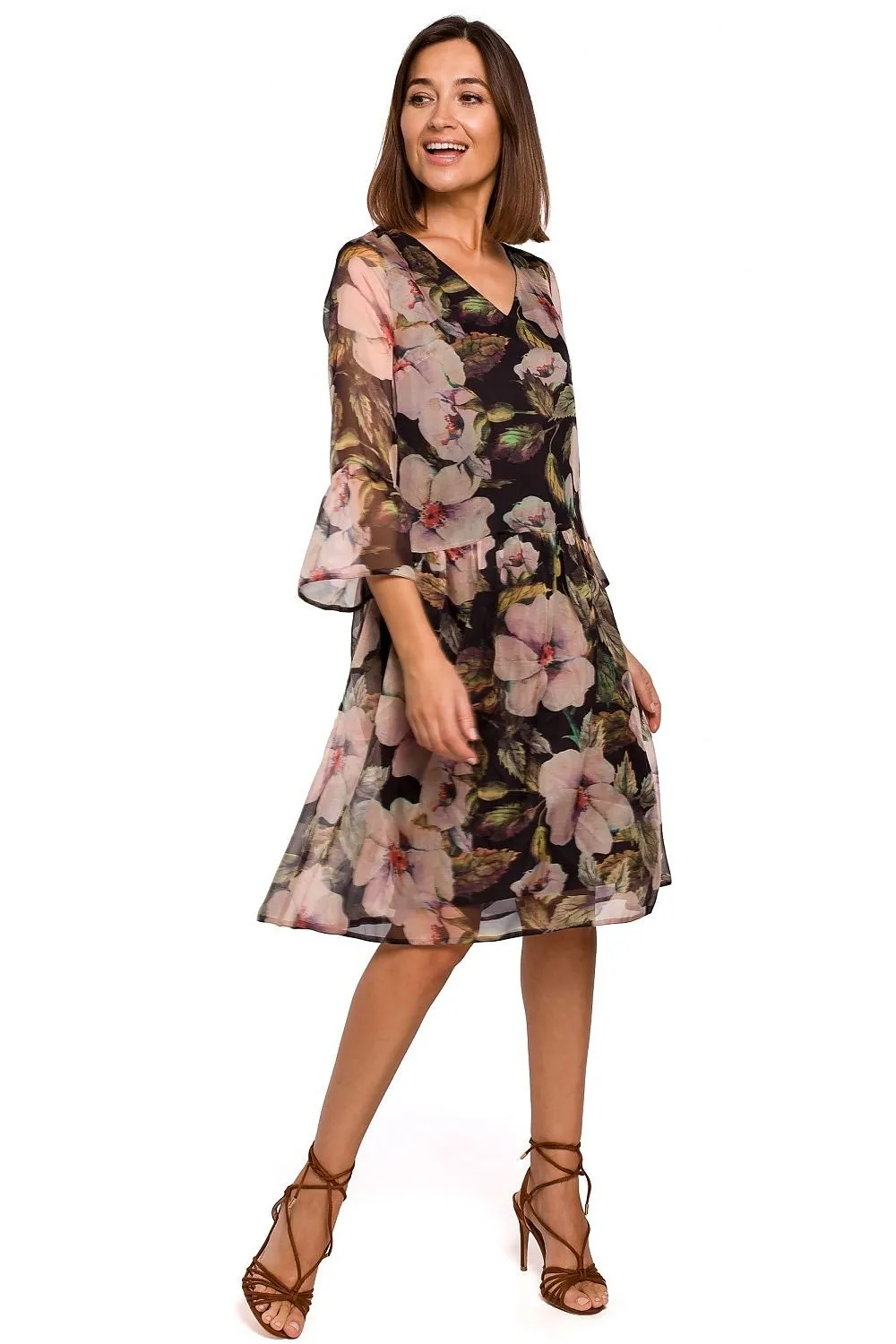 Chic Floral Chiffon Daydress