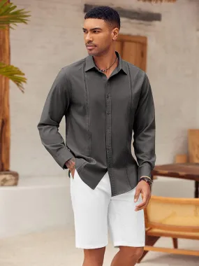 Classic Cuban Guayabera Beach Shirt (US Only)