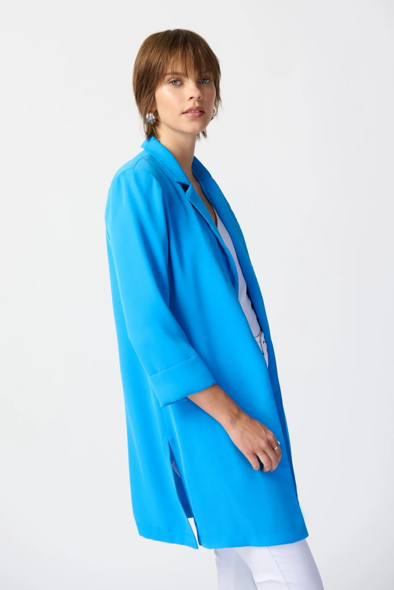 Classic Long Blazer - Essential Style 211361 | French Blue