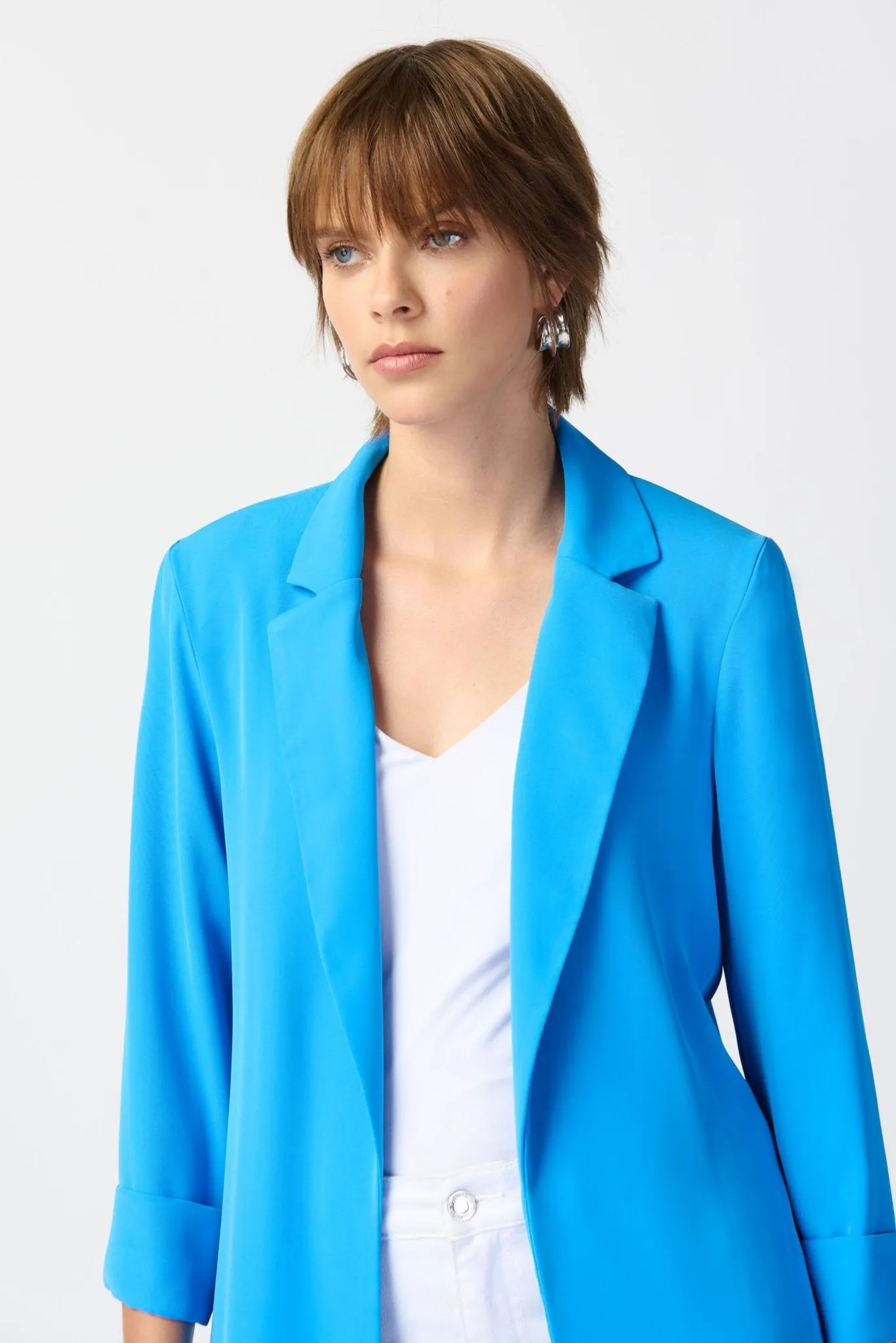 Classic Long Blazer - Essential Style 211361 | French Blue