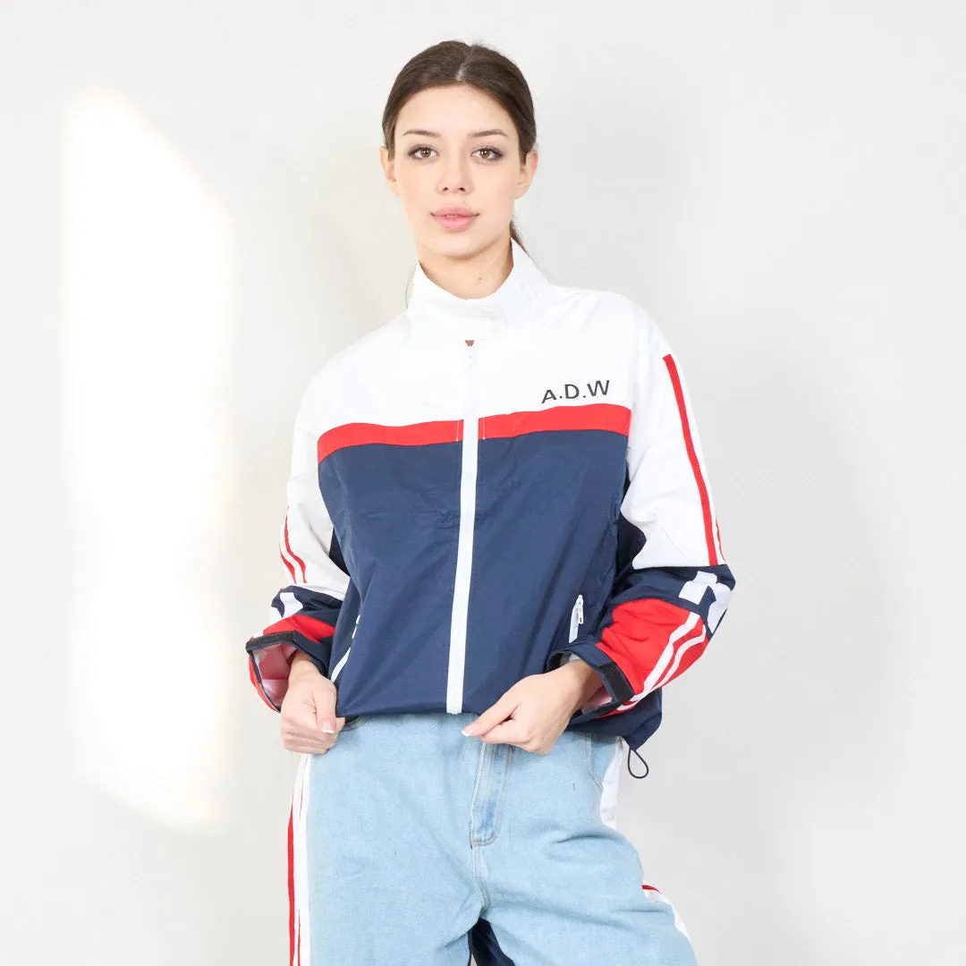 Color block sporty denim set wholesale