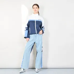 Color block sporty denim set wholesale