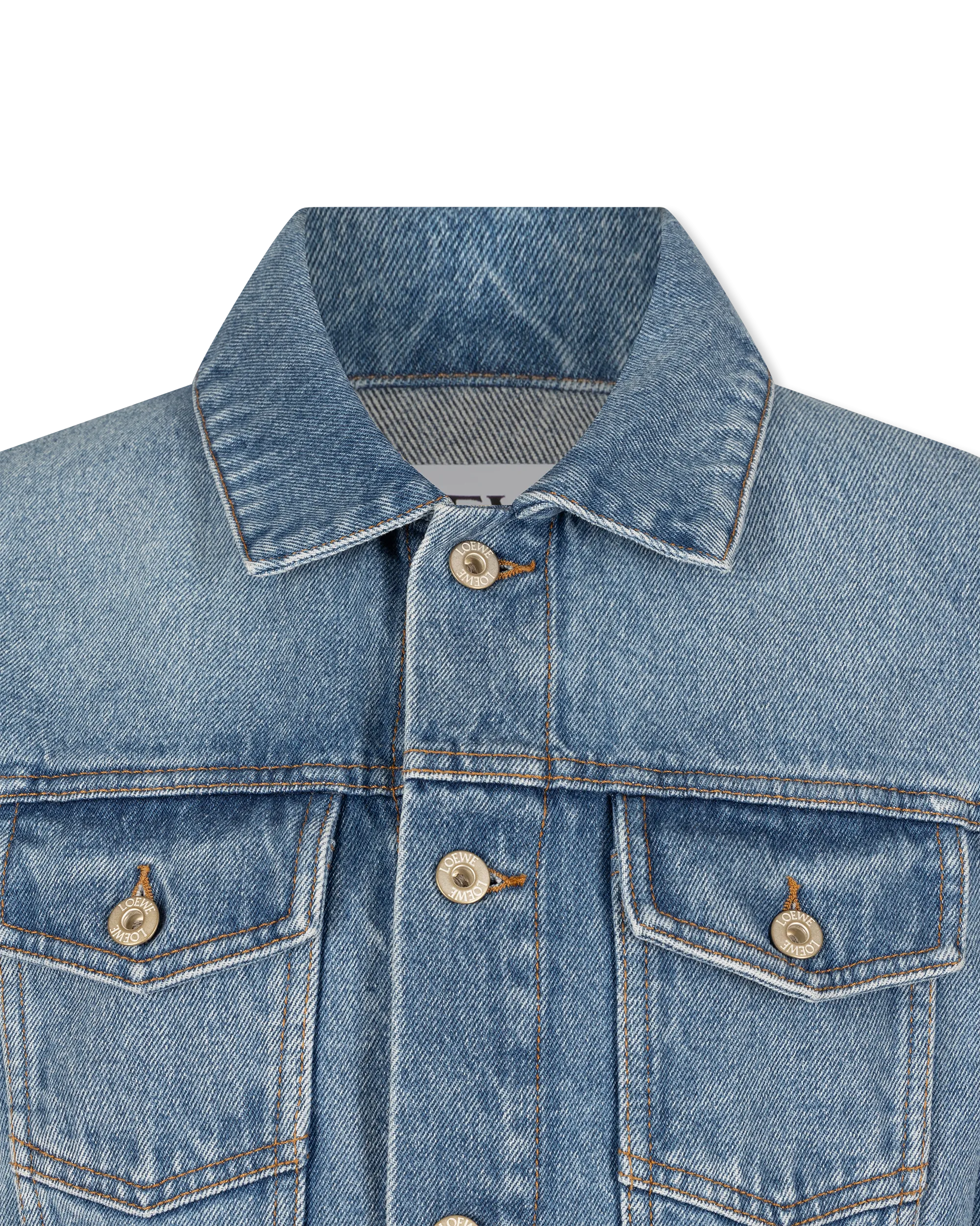 Cotton Trompe L'Oeil Denim Jacket