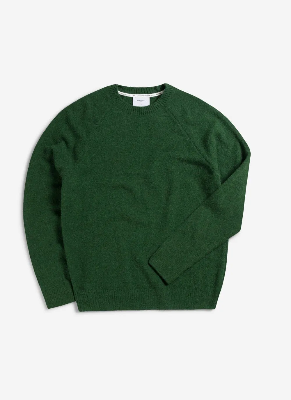 Crew Neck Jumper | Alpaca Wool | Forest