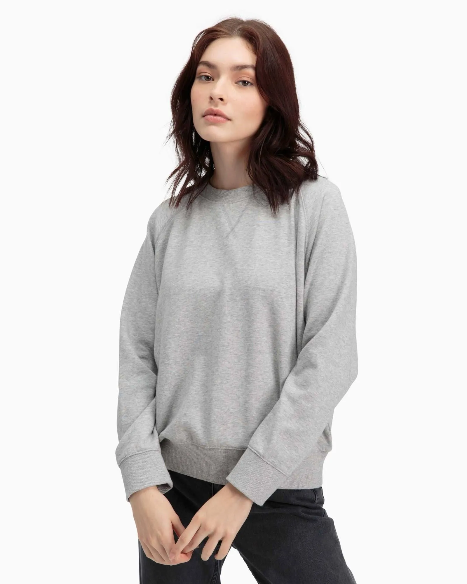 Crewneck Fleece Sweatshirt (Heather Grey)