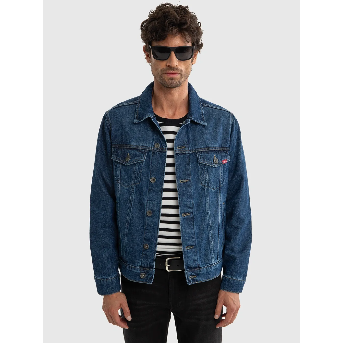 Dark Blue Classic Denim Jacket