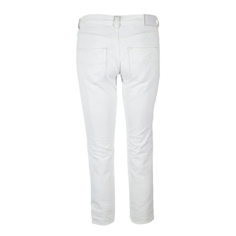 Diesel White Cotton Jeans & Pant