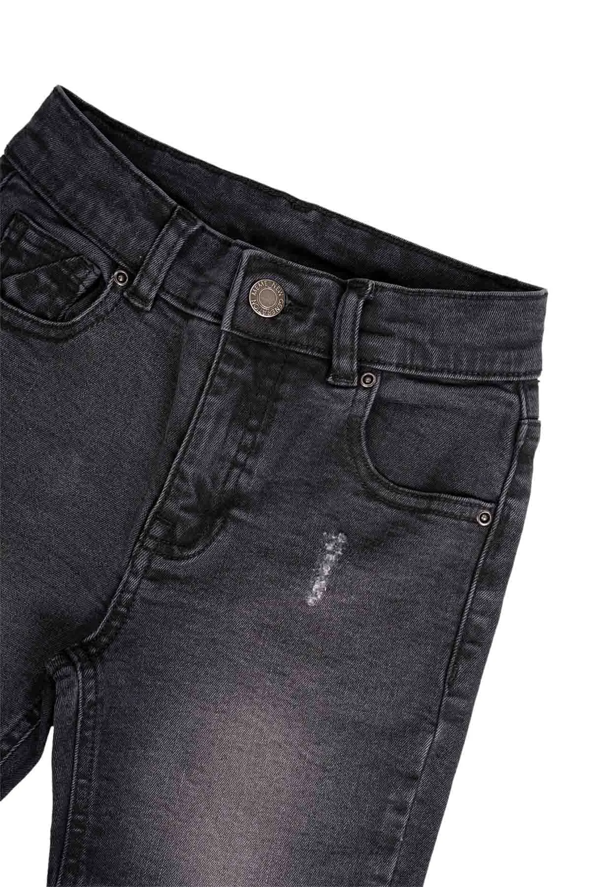 Distressed Night Out Short For Boy - Black