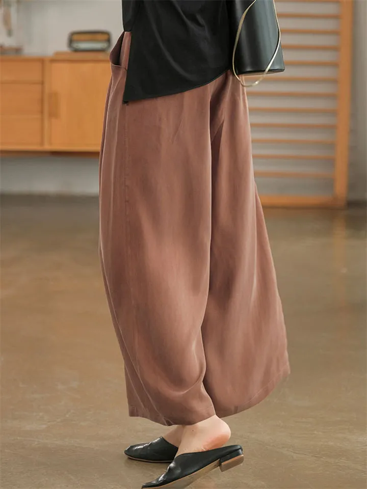 Drawstring Elastic Waist Comfort Pants for Women