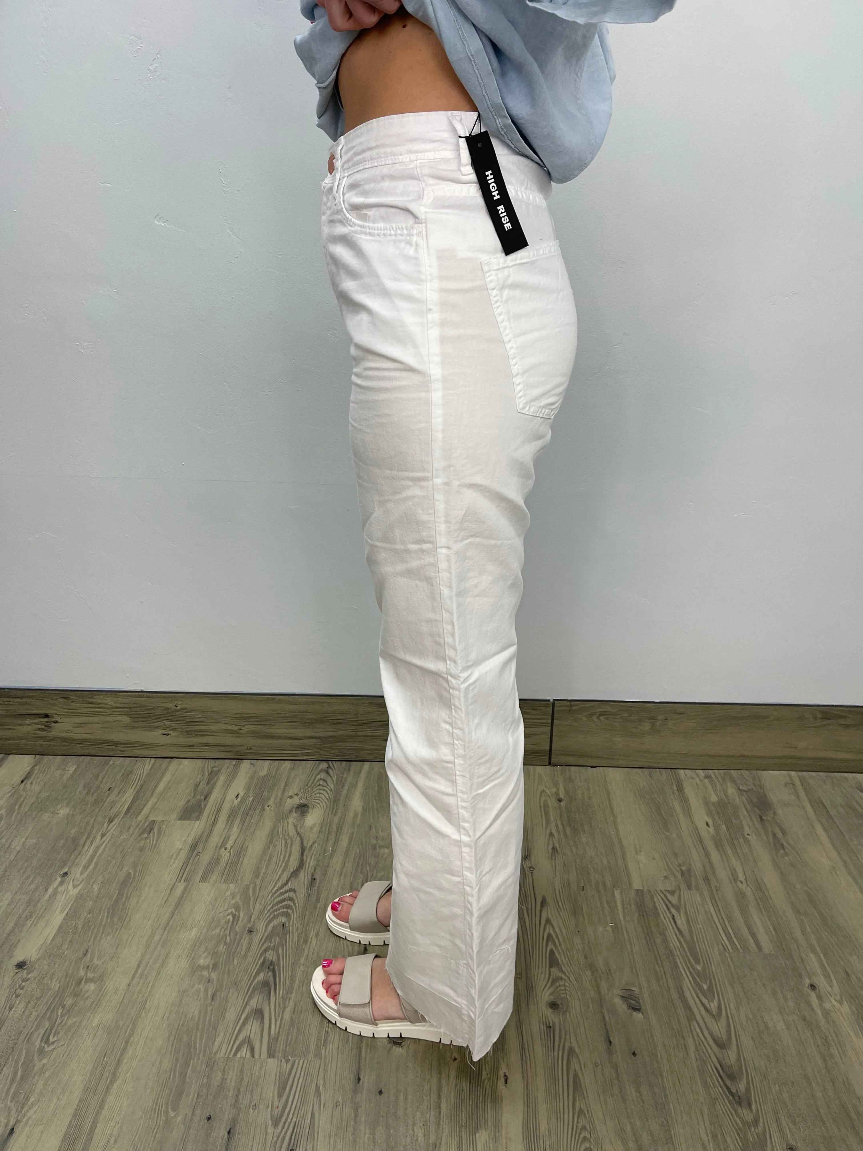 Eureka White Flare Long Jeans