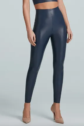 Faux Leather Legging Navy