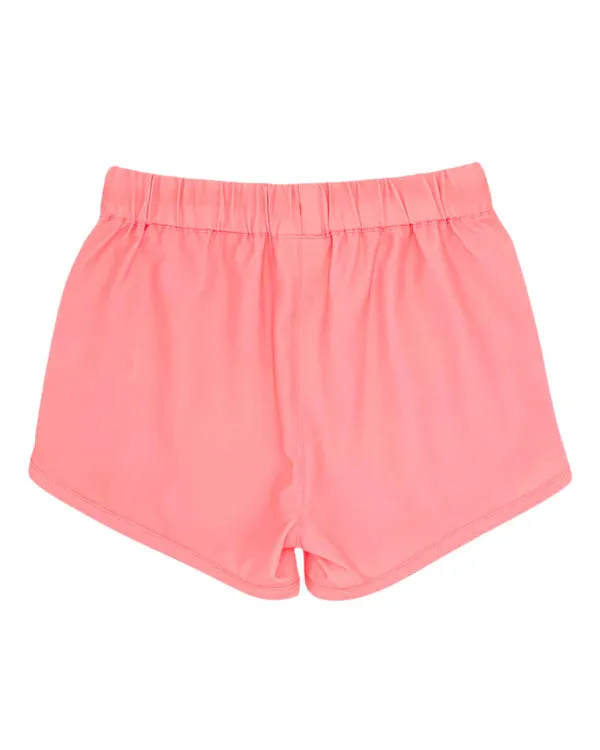 Feather 4 Arrow- Castaway Swim Shorts (Flamingo Pink, 2-14)