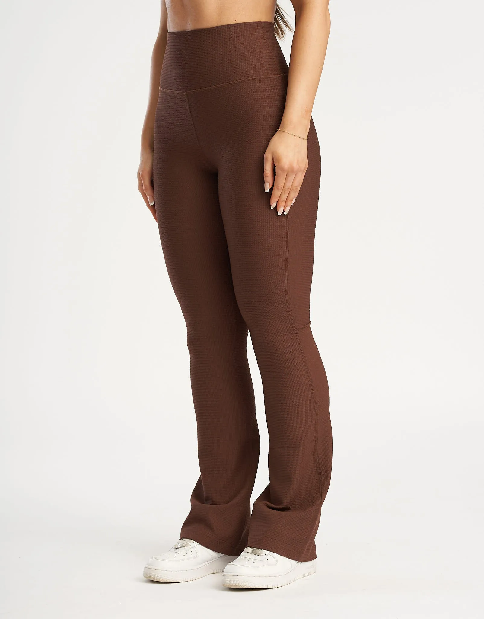 Flare Lounge Leggings - Chestnut Brown