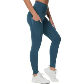 Flexible Activewear Leggings With Pockets For Exercise And Running