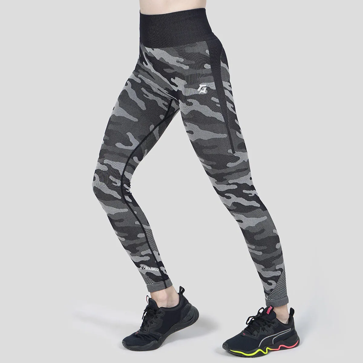 G2 Camo Seamless Leggings (Black Shade)