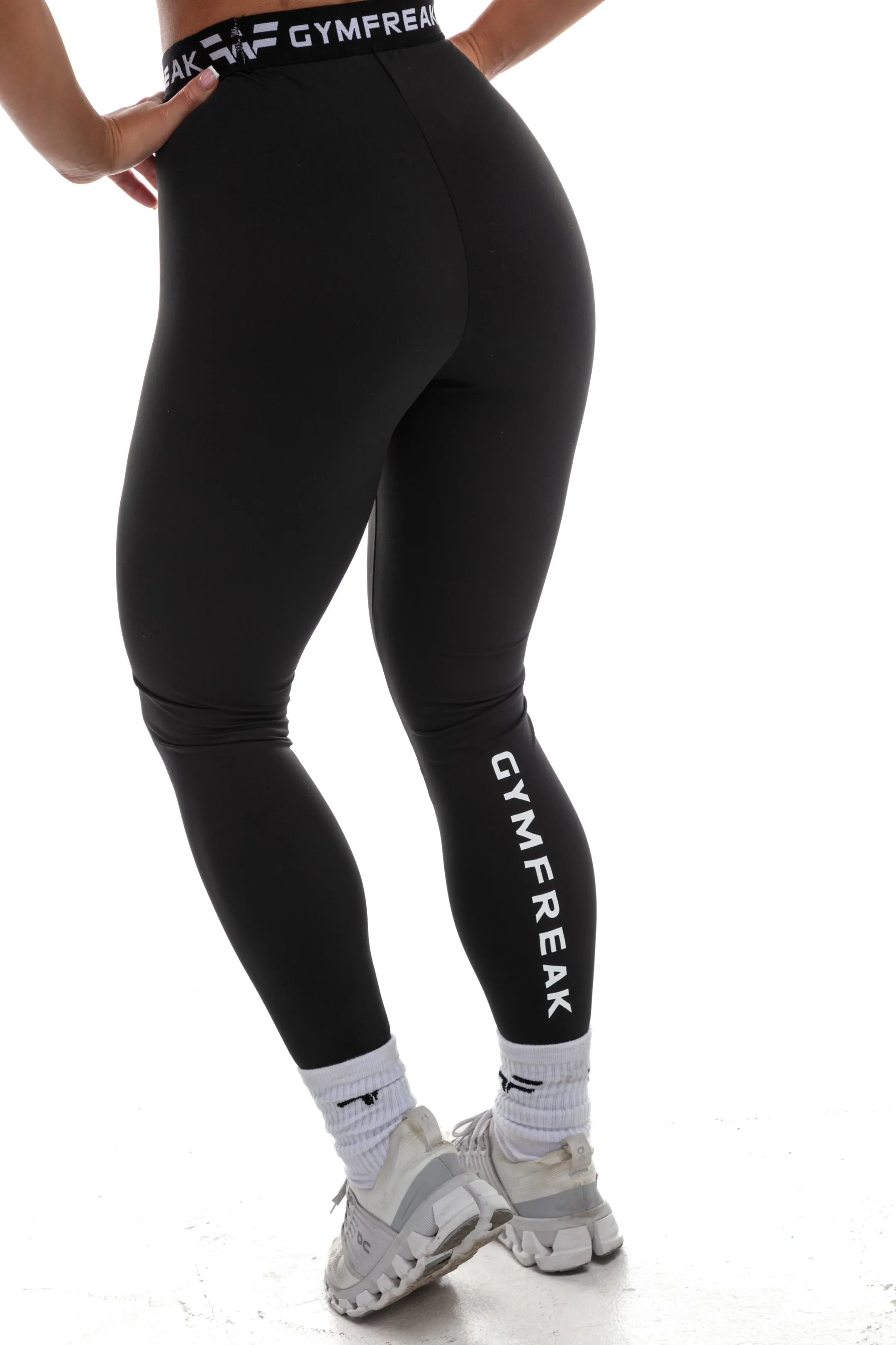 GymFreak Womens Leggings - Black