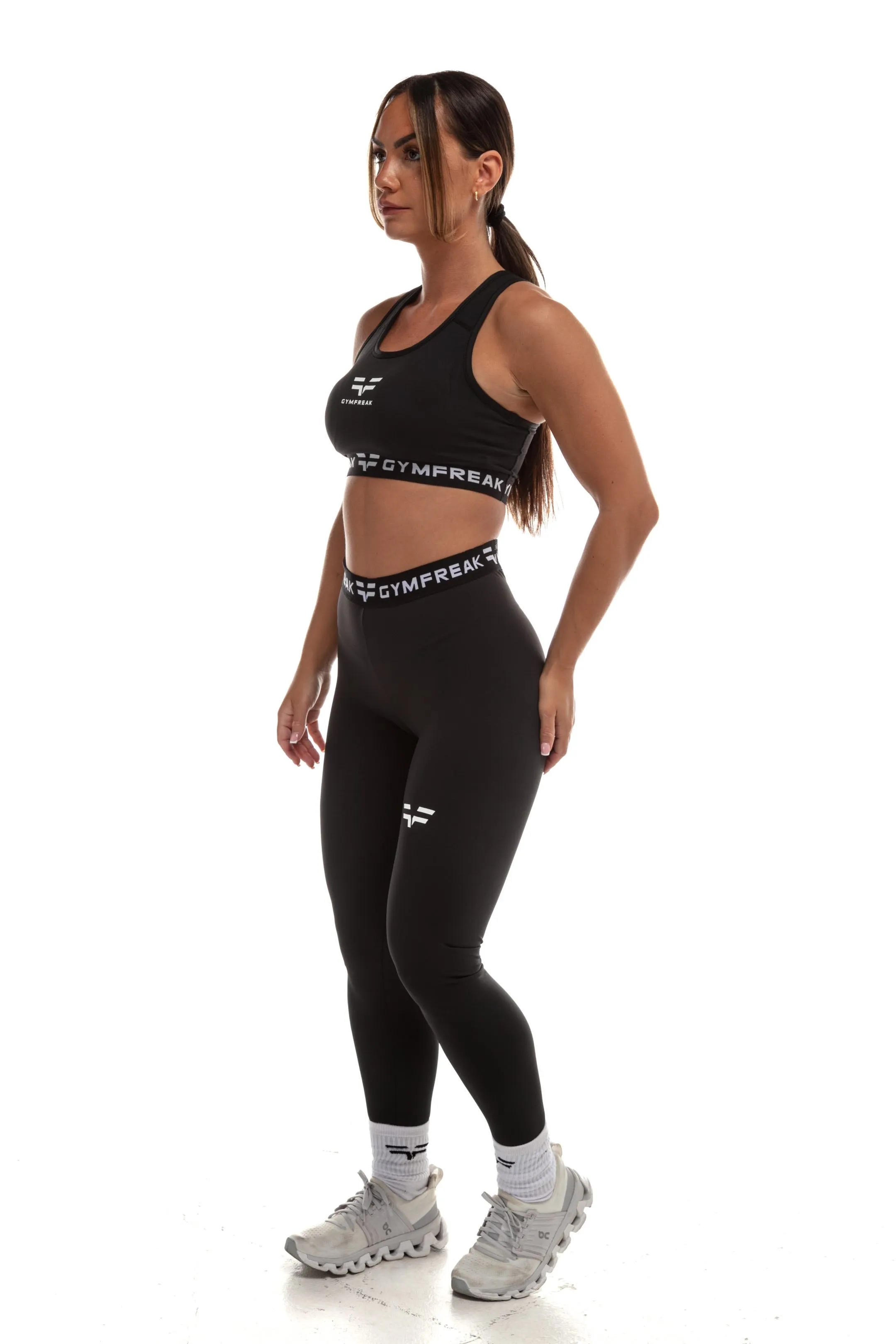 GymFreak Womens Leggings - Black