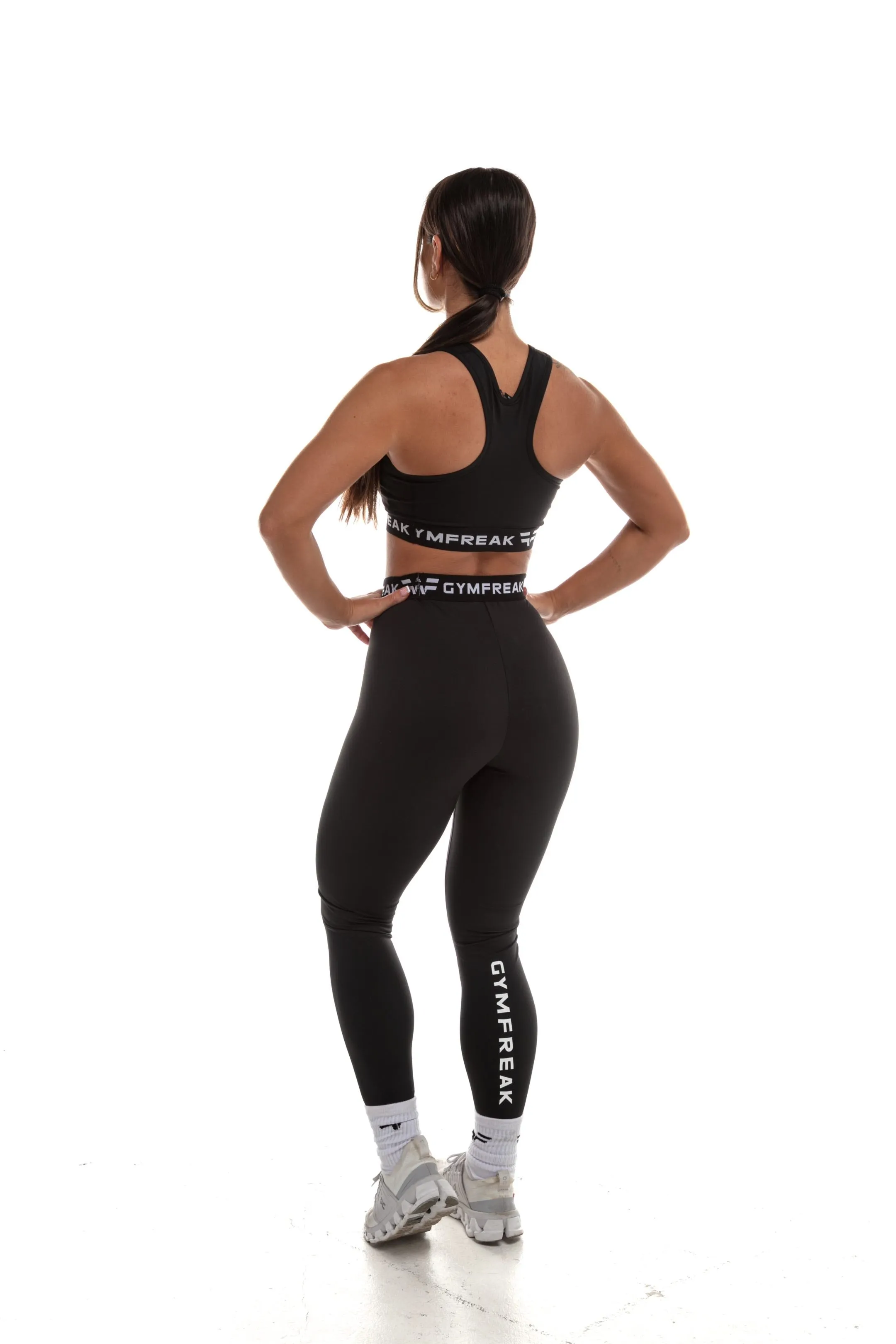 GymFreak Womens Leggings - Black