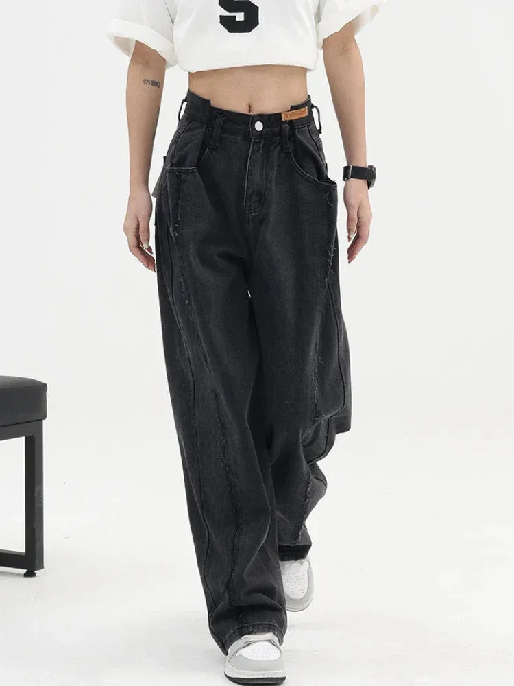 Harajuku High Waist Baggy Wide Leg Jeans