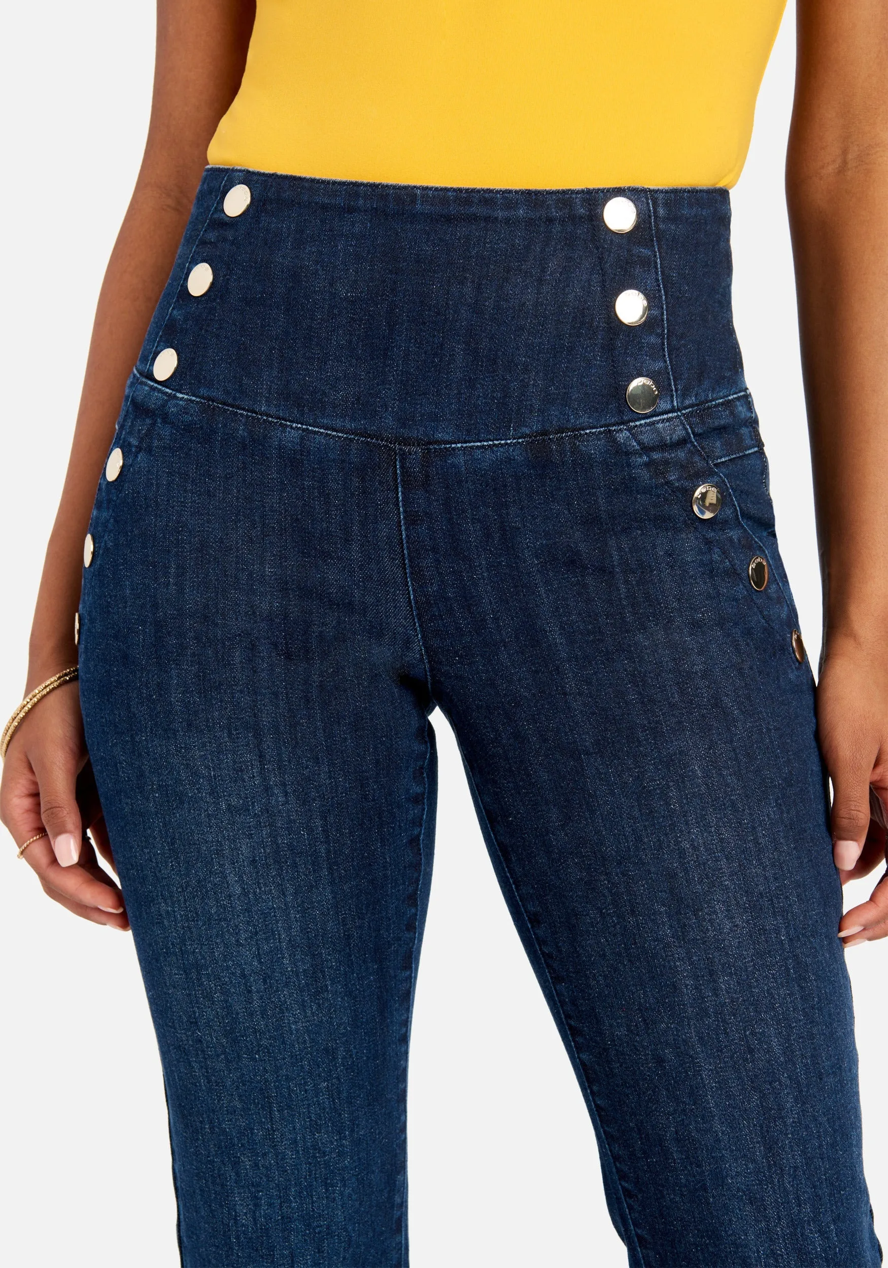 High Waist Straight Leg Jeans