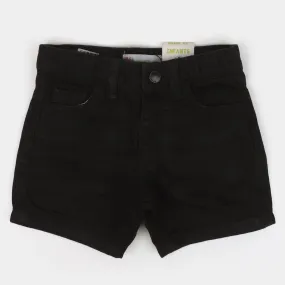 Infant Boys Denim Short Basic - BLACK