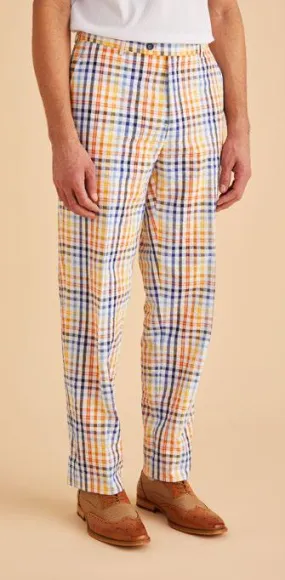 Inserch P271-56 Seersucker Check Pants Color White Multi