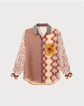 Isabel Printed Sunset Shirt