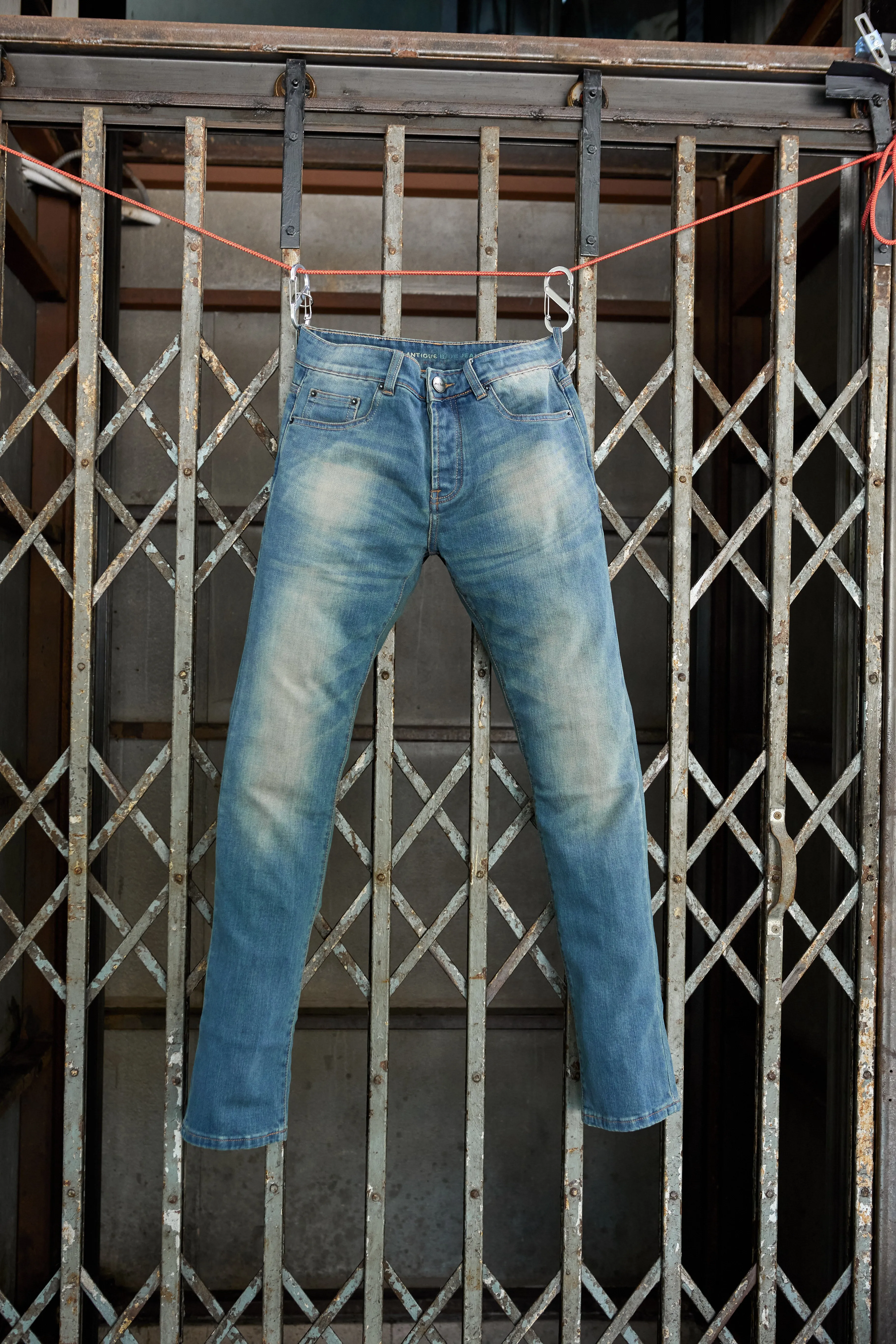 Jack Russel - Men Jeans - Handwerk J-813 Slim Fit Medium Blue Rust Fade