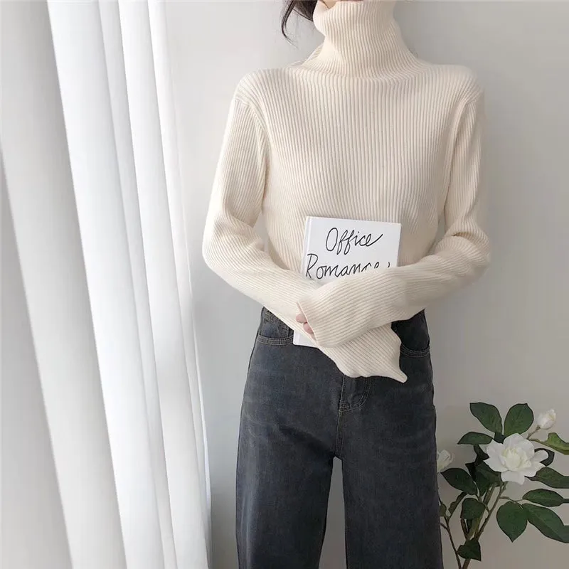 Jade Woman Slim Soft Basic Sweater