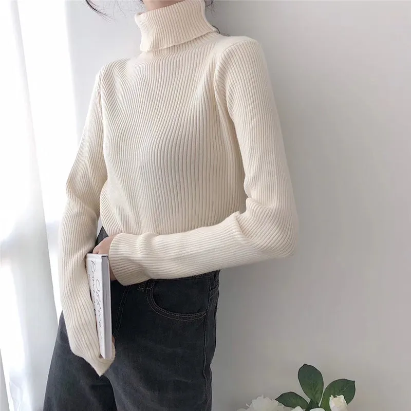 Jade Woman Slim Soft Basic Sweater