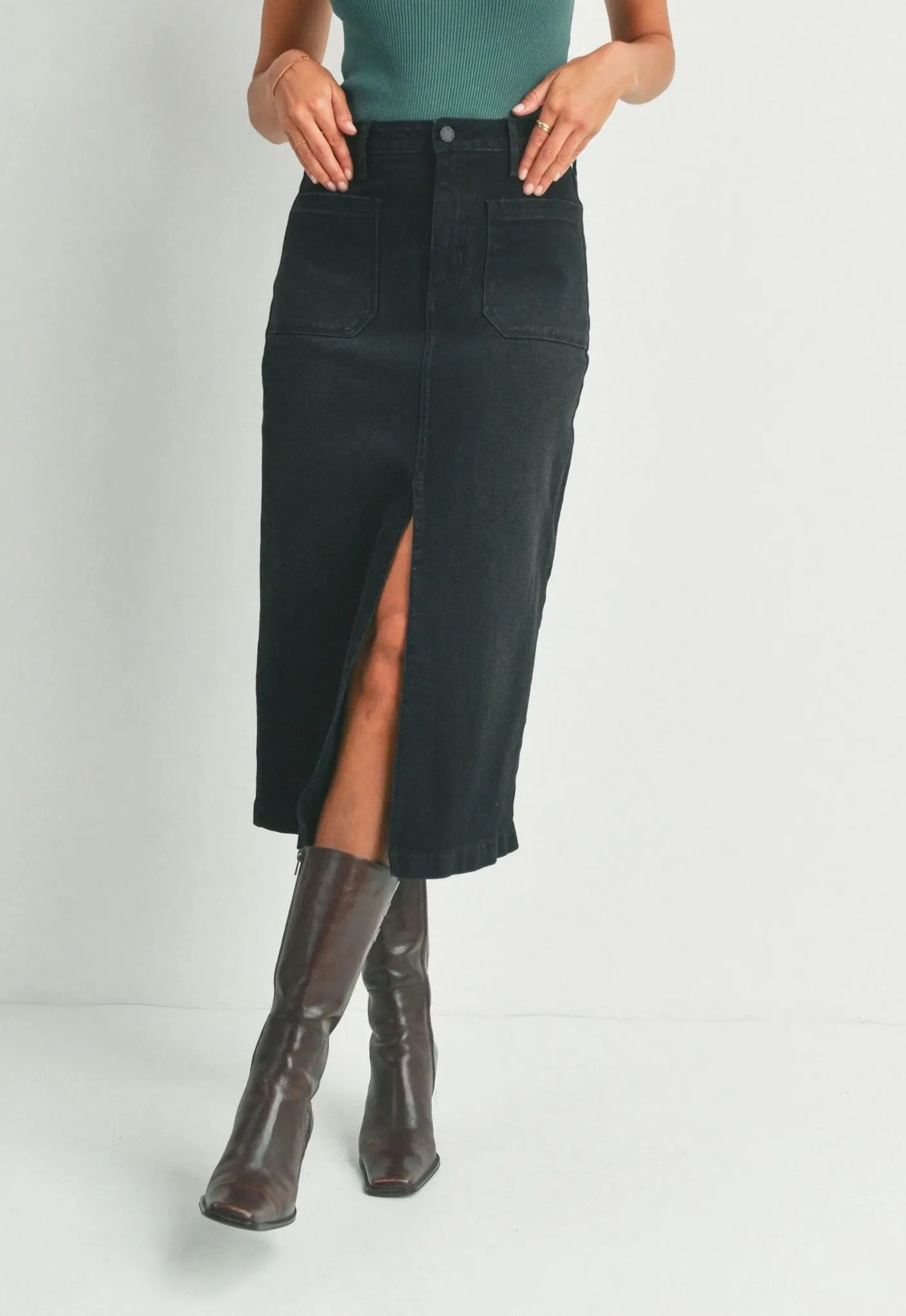 JBD Utility Pocket Midi Skirt