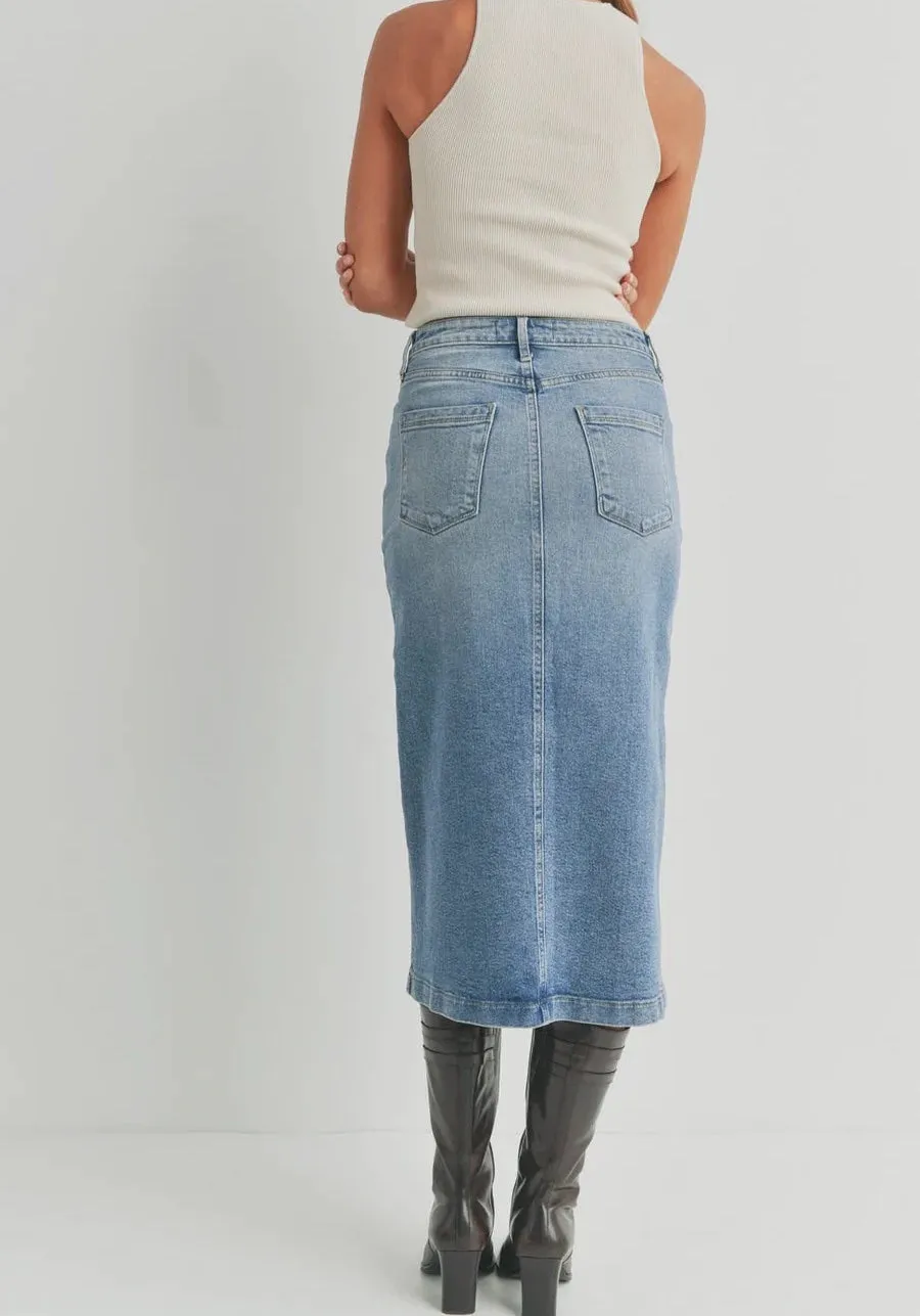 JBD Utility Pocket Midi Skirt