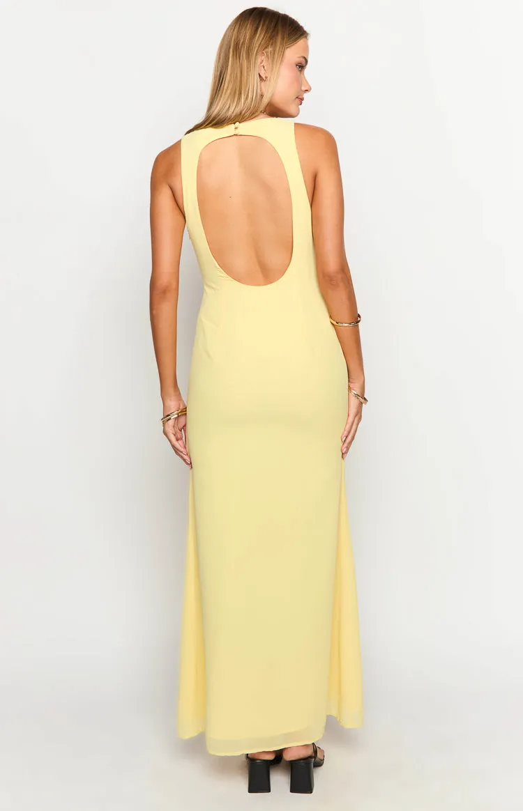 Kris Yellow Maxi Dress