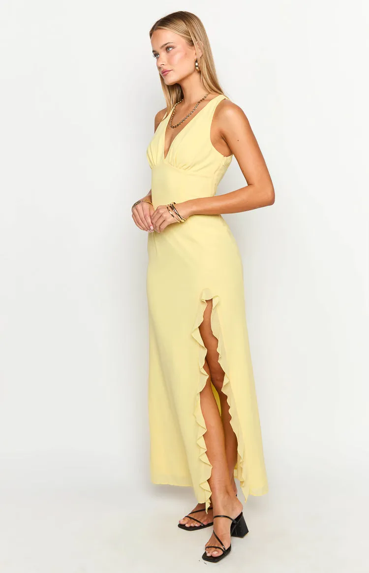 Kris Yellow Maxi Dress