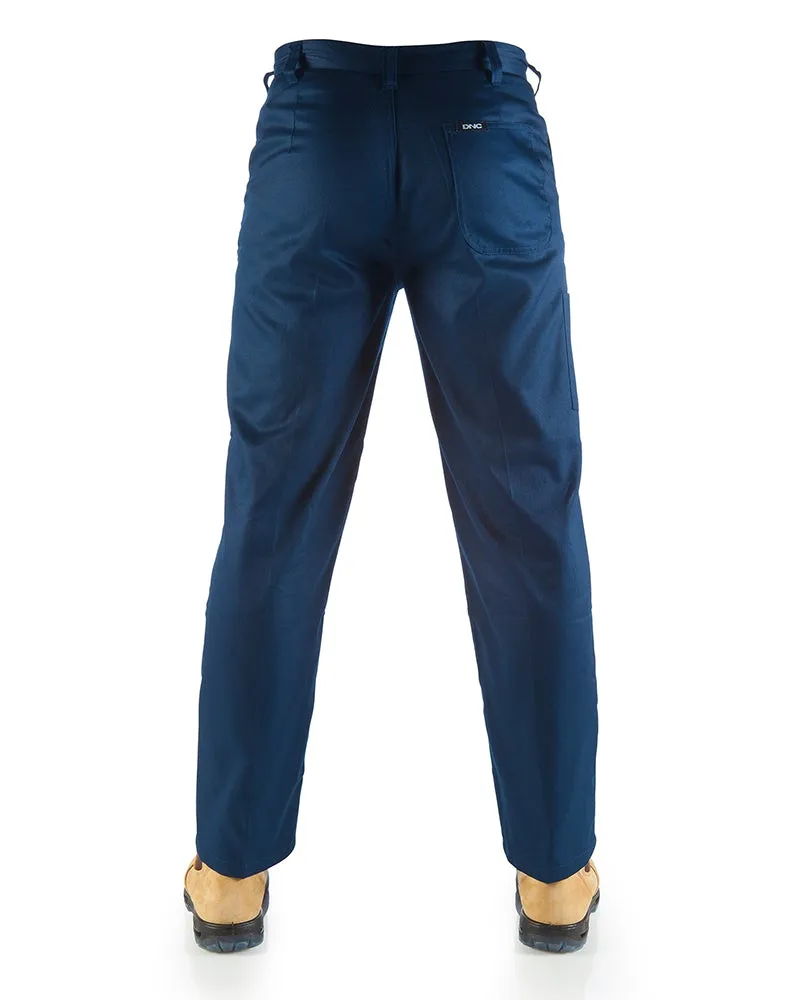 Lightweight Cotton Work Pants - Navy