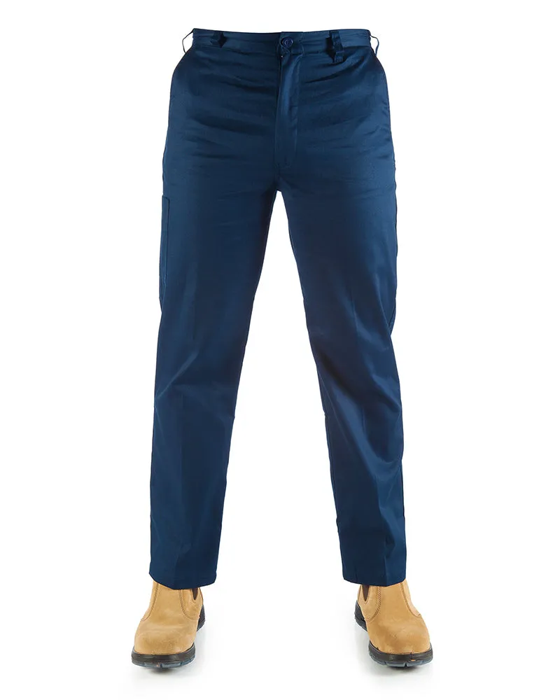 Lightweight Cotton Work Pants - Navy