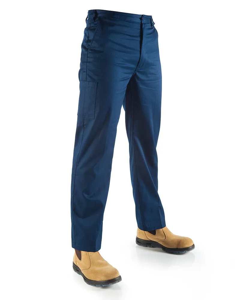 Lightweight Cotton Work Pants - Navy