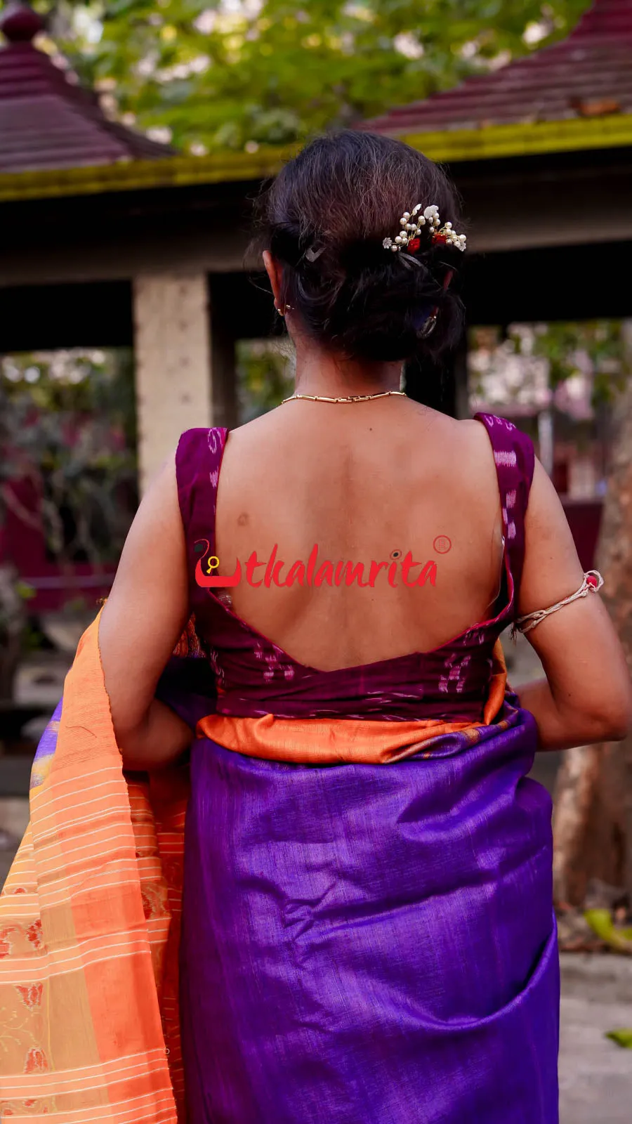 Magenta Pasapali Butterfly Back Bow(Blouse)