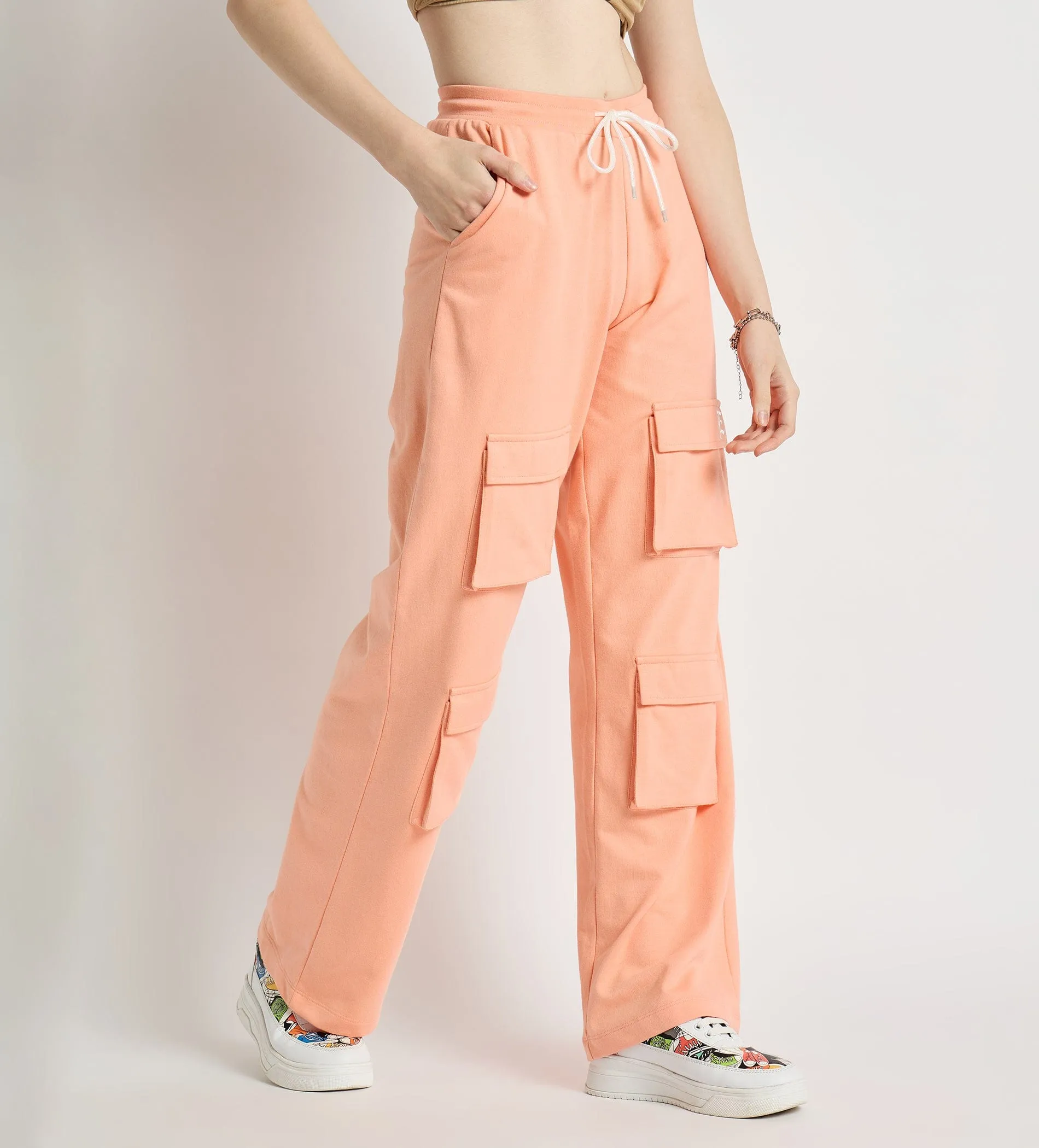 Move All Day Cotton Wide Leg Cargo Pants