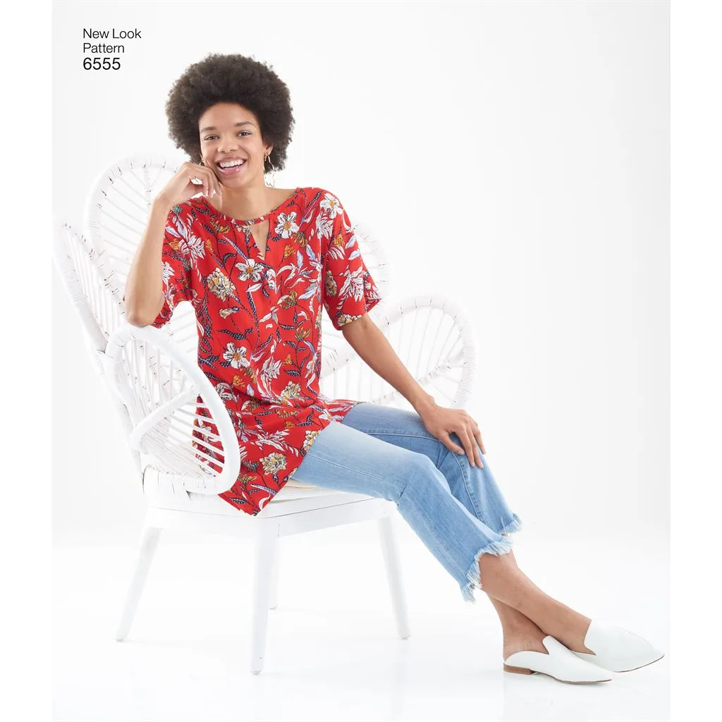 New Look Pattern 6555 Women's Keyhole Shirt