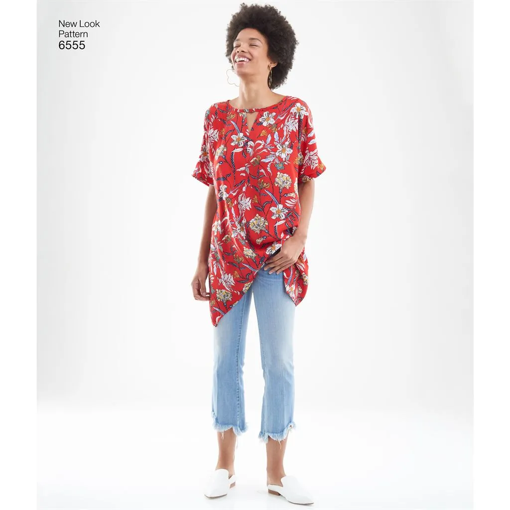 New Look Pattern 6555 Women's Keyhole Shirt