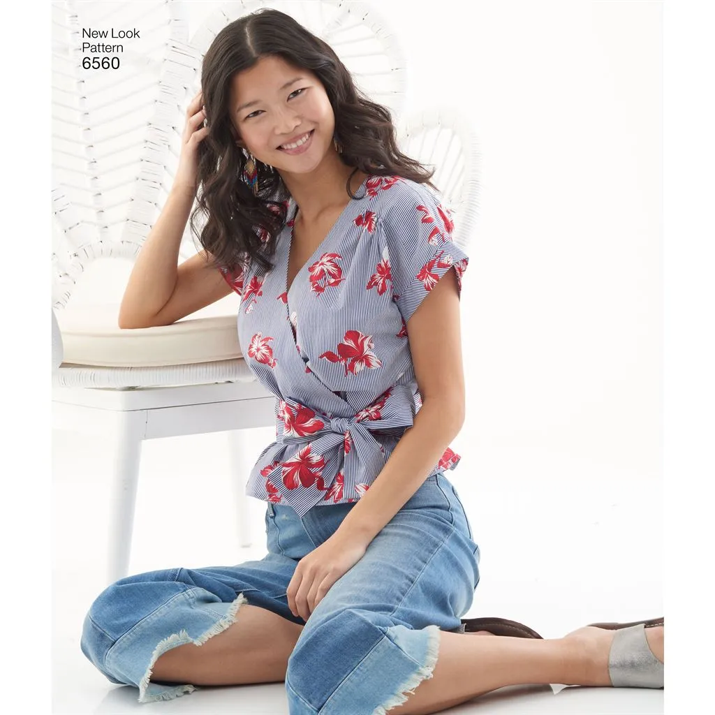 New Look Pattern 6560 Women's Wrap Tops