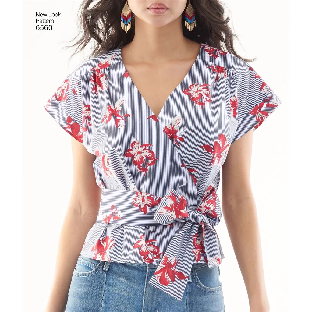 New Look Pattern 6560 Women's Wrap Tops